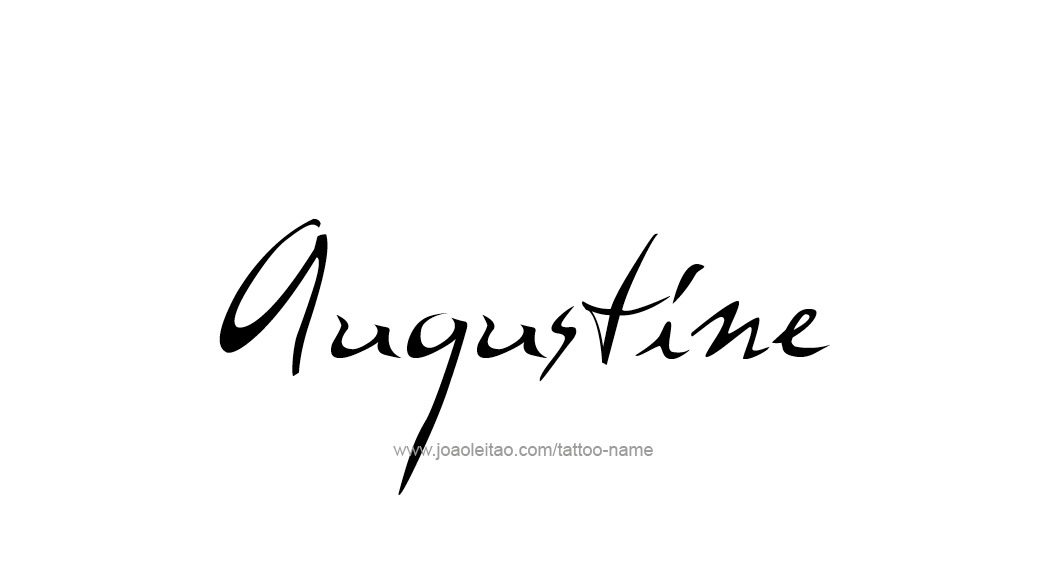 Tattoo Design  Name Augustine   