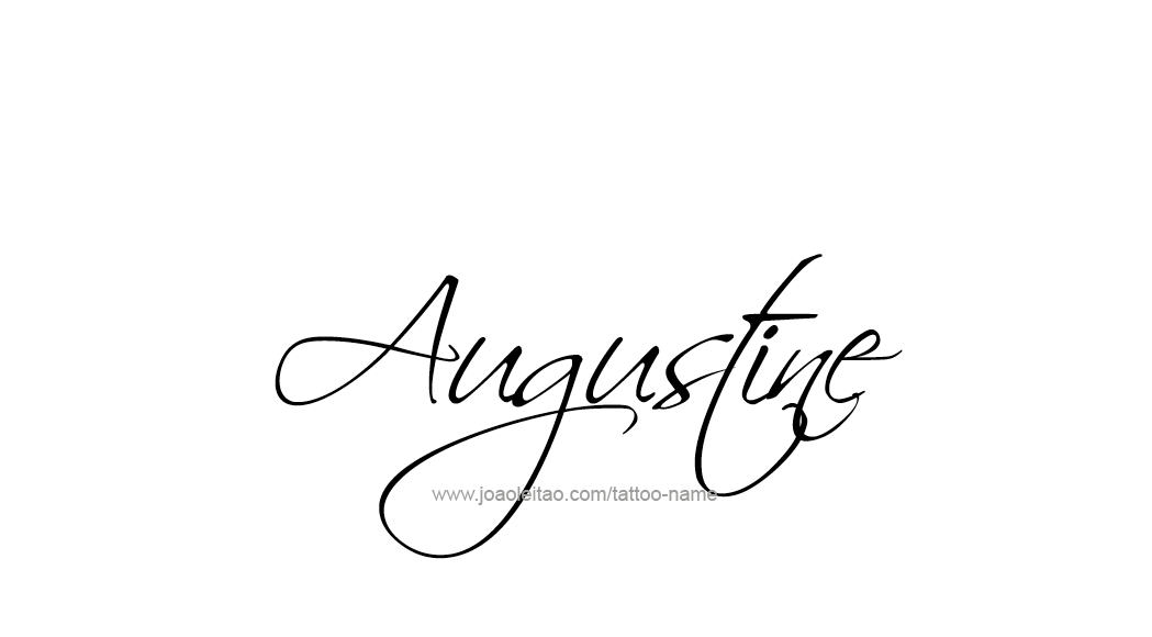 Tattoo Design  Name Augustine   