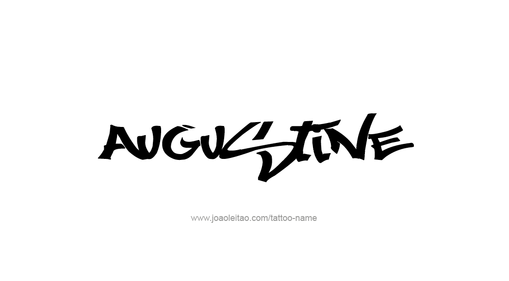 Tattoo Design  Name Augustine   