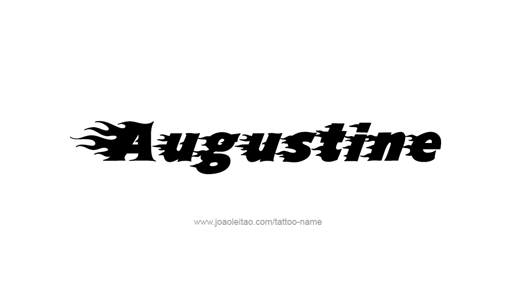 Tattoo Design  Name Augustine   