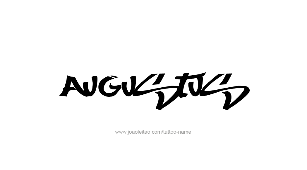 Tattoo Design  Name Augustus   