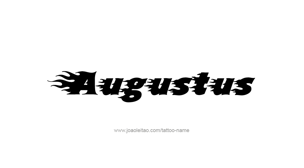 Tattoo Design  Name Augustus   