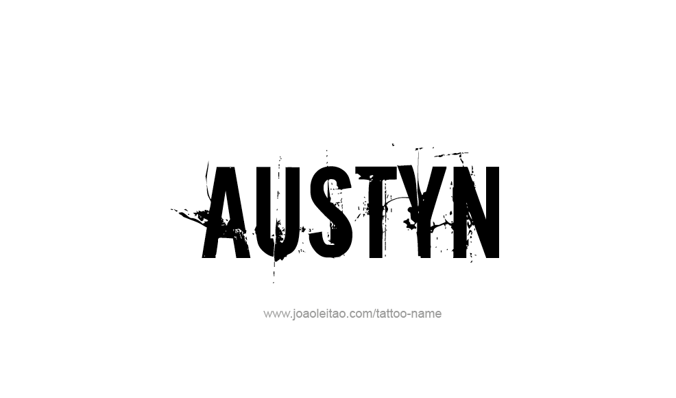 Tattoo Design  Name Austyn   