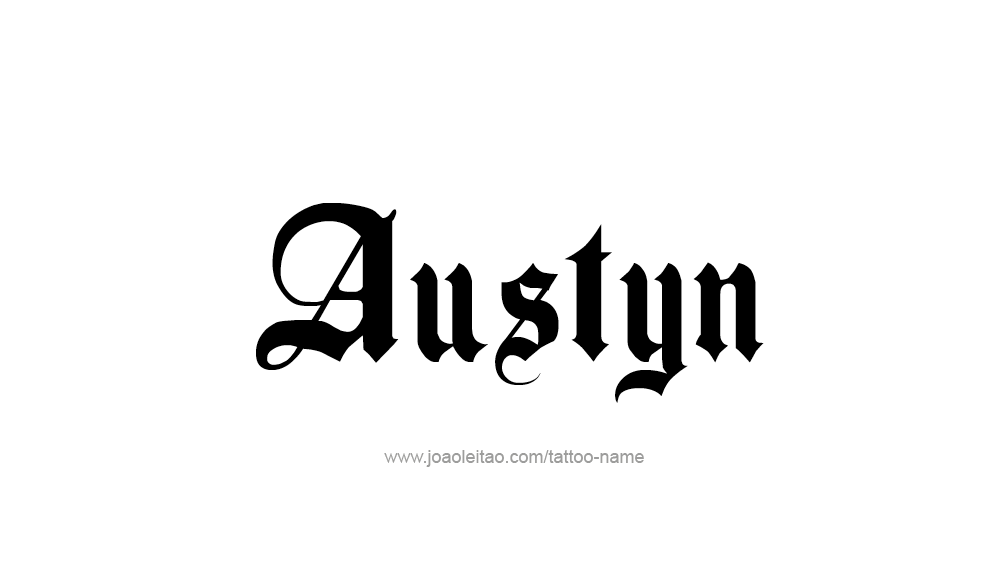 Tattoo Design  Name Austyn   