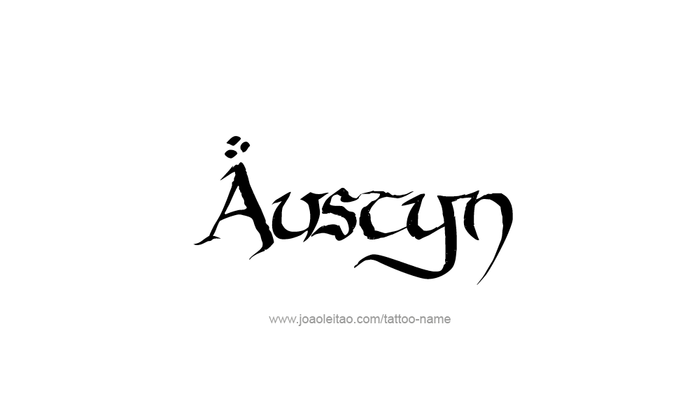 Tattoo Design  Name Austyn   