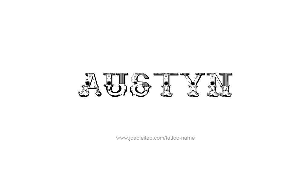 Tattoo Design  Name Austyn   