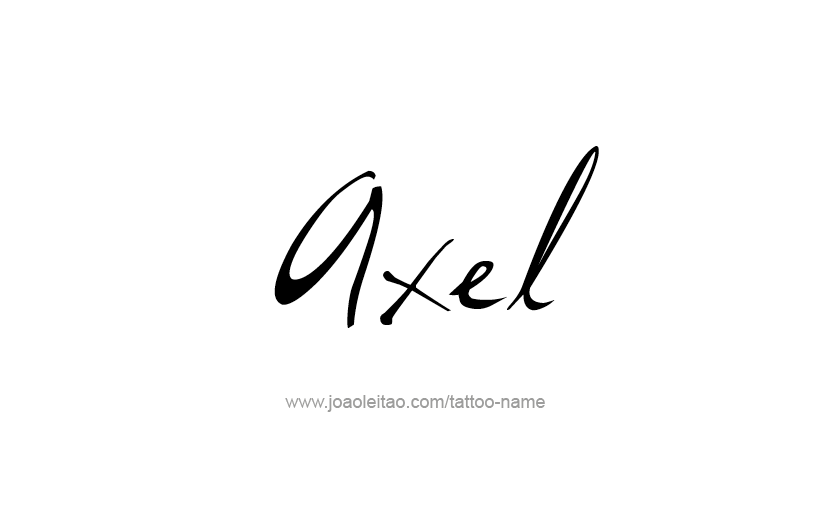 Tattoo Design  Name Axel   