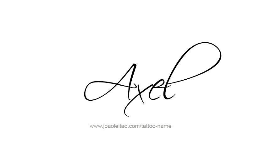 Tattoo Design  Name Axel   