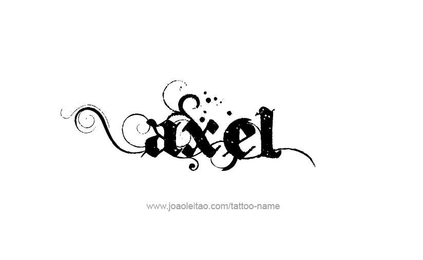 Tattoo Design  Name Axel   