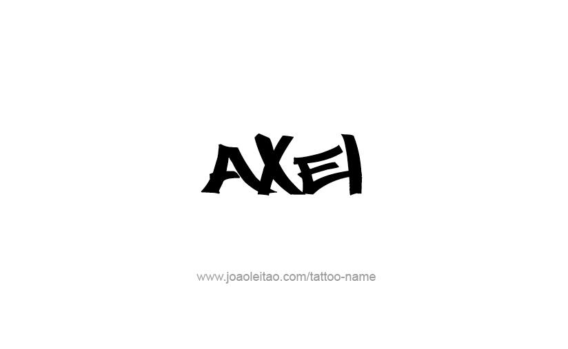 Tattoo Design  Name Axel   