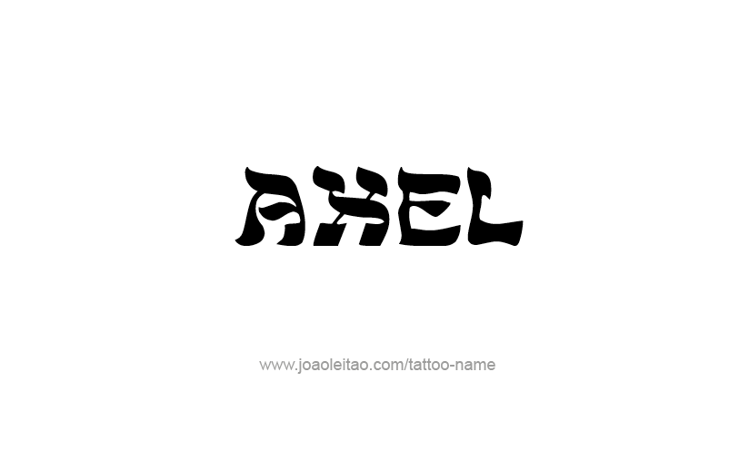 Tattoo Design  Name Axel   