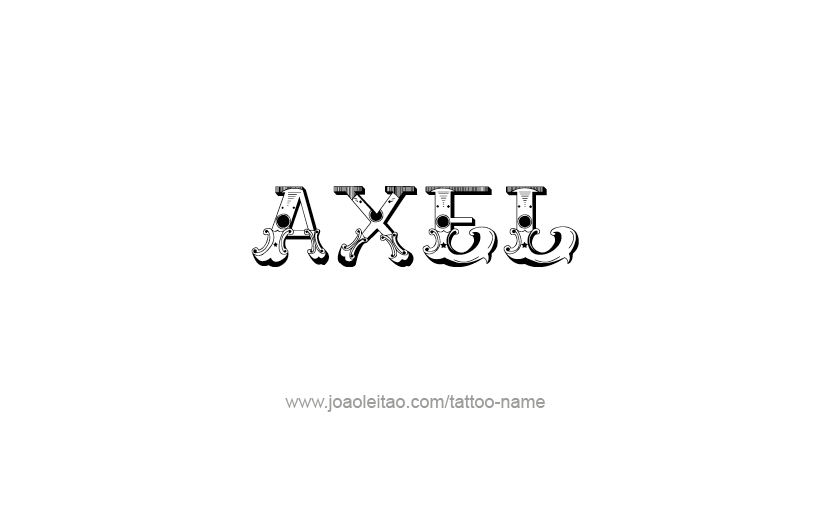 Tattoo Design  Name Axel   