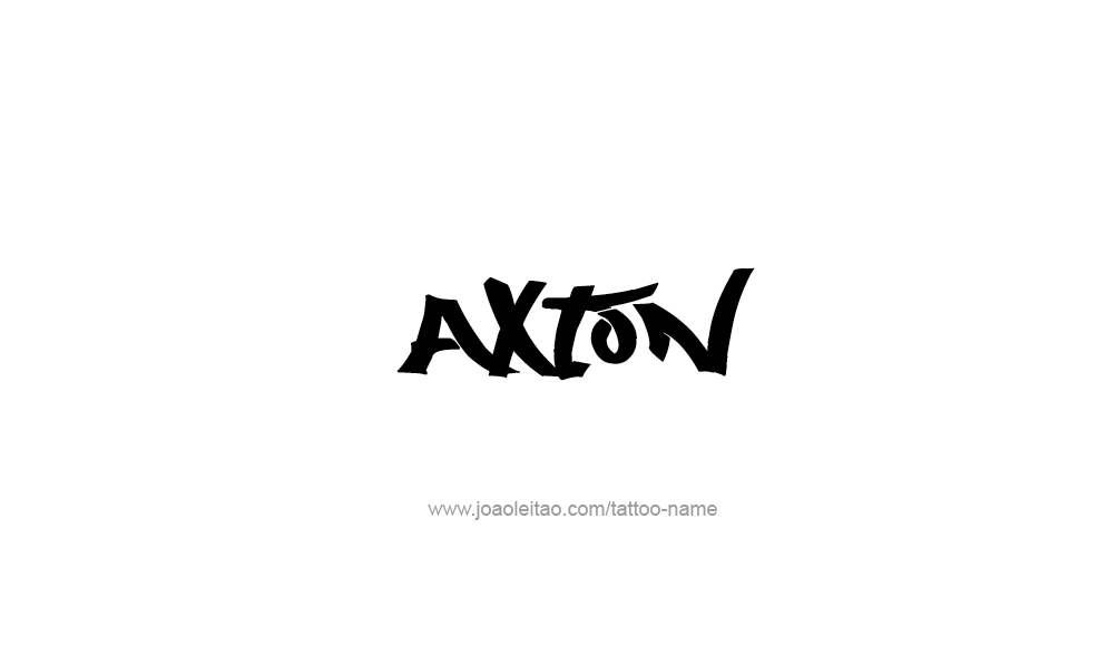 Tattoo Design  Name Axton   