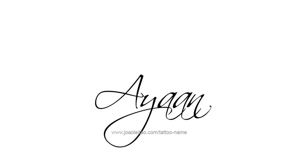 Tattoo Design  Name Ayaan   