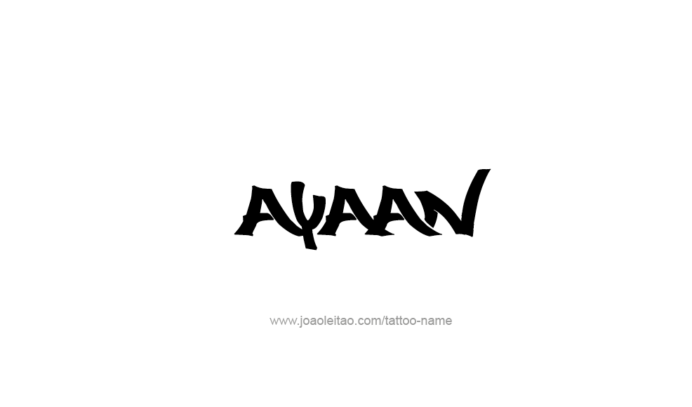 Tattoo Design  Name Ayaan   