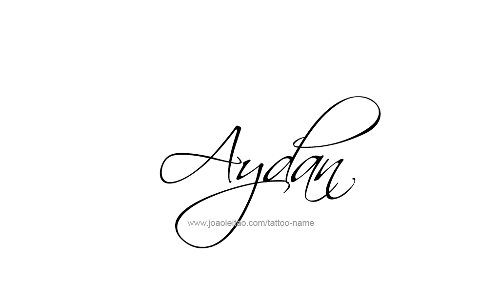 Tattoo Design  Name Aydan   