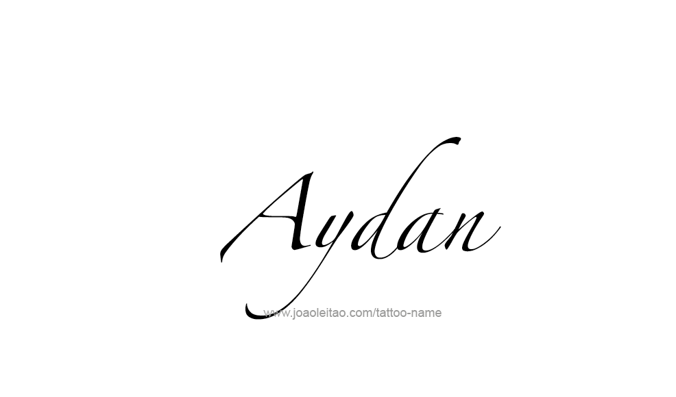 Tattoo Design  Name Aydan   