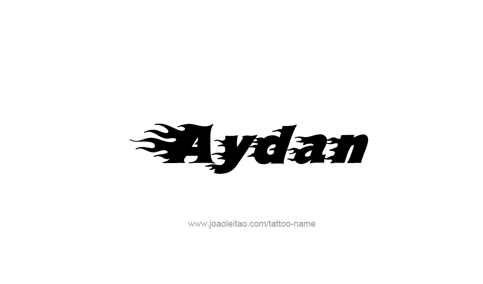 Tattoo Design  Name Aydan   