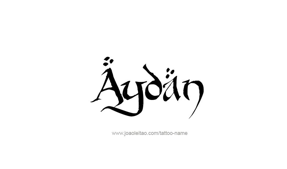 Tattoo Design  Name Aydan   