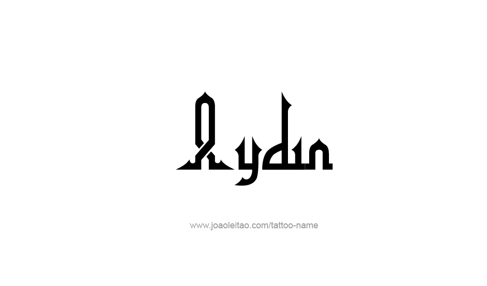 Tattoo Design  Name Aydin   