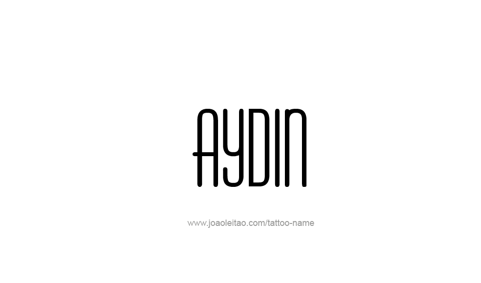 Tattoo Design  Name Aydin   