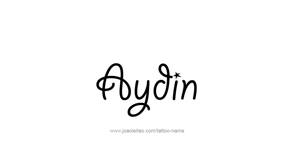 Tattoo Design  Name Aydin   