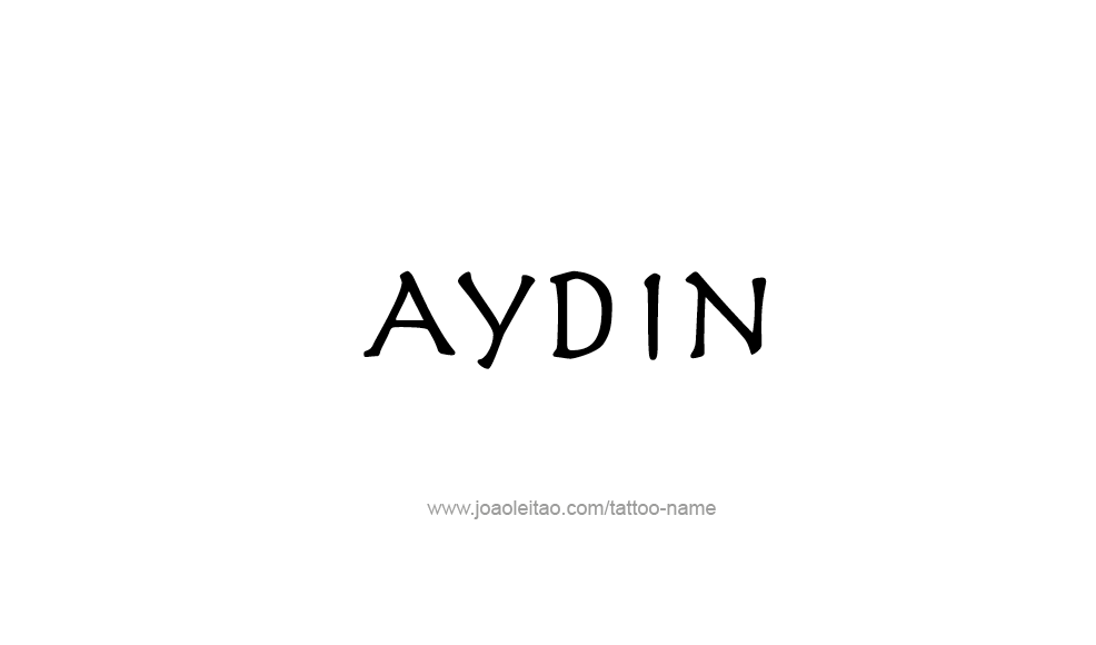 Tattoo Design  Name Aydin   