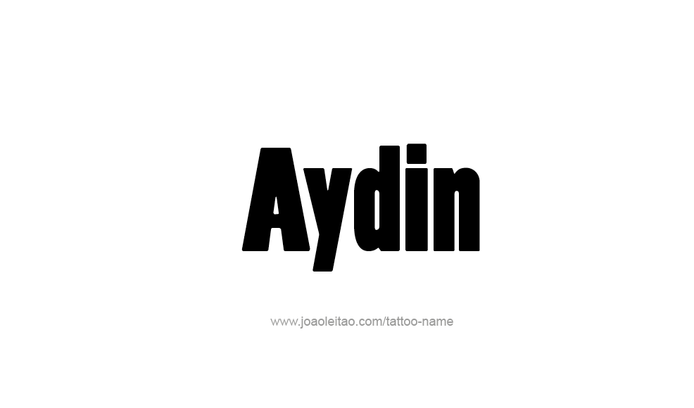 Tattoo Design  Name Aydin   