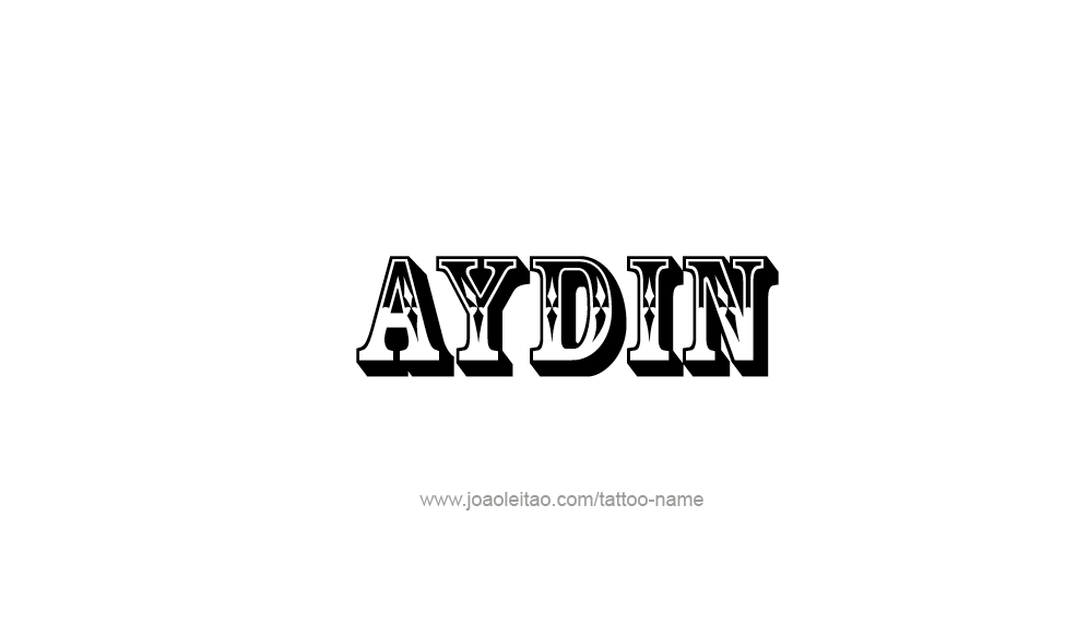 Tattoo Design  Name Aydin   