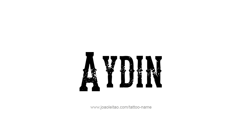 Tattoo Design  Name Aydin   