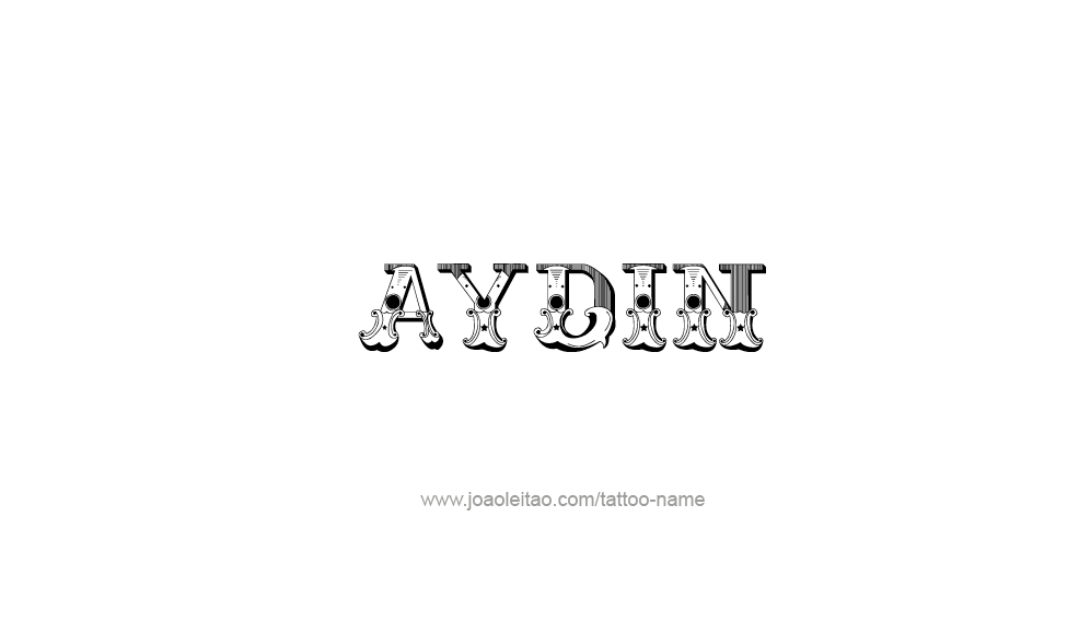 Tattoo Design  Name Aydin   