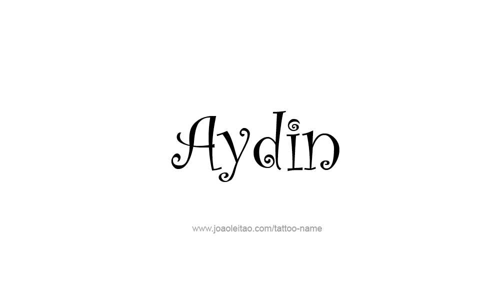 Tattoo Design  Name Aydin   