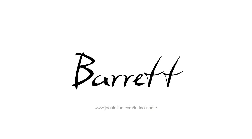 Tattoo Design  Name Barrett   