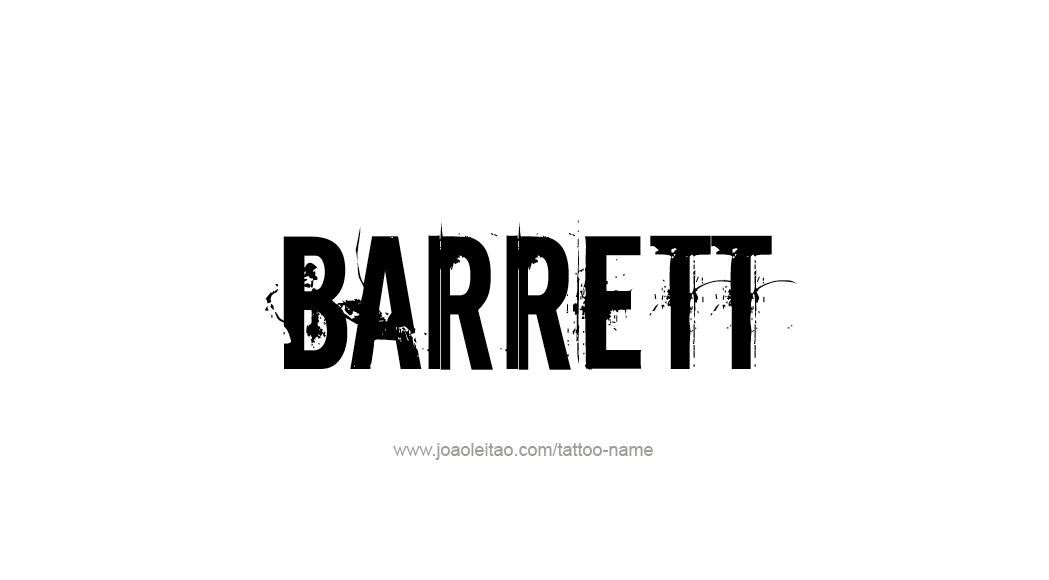 Tattoo Design  Name Barrett   