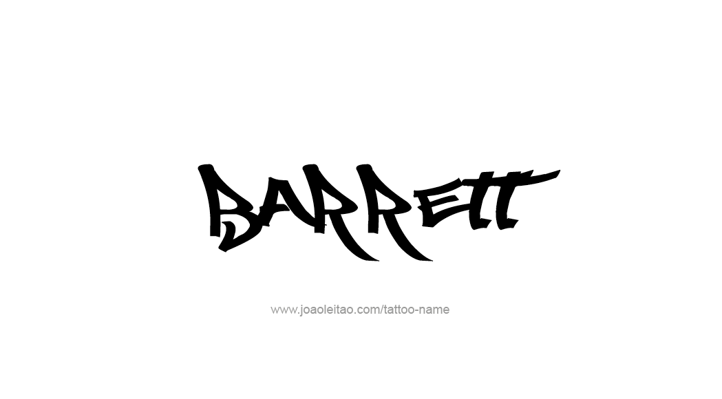 Tattoo Design  Name Barrett   