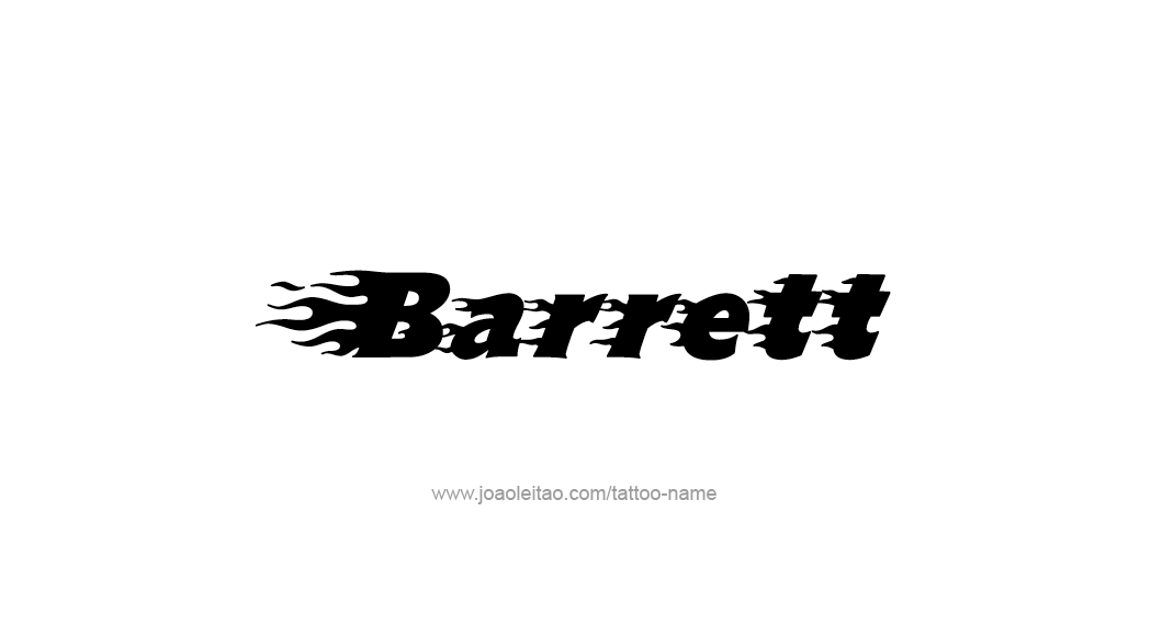 Tattoo Design  Name Barrett   