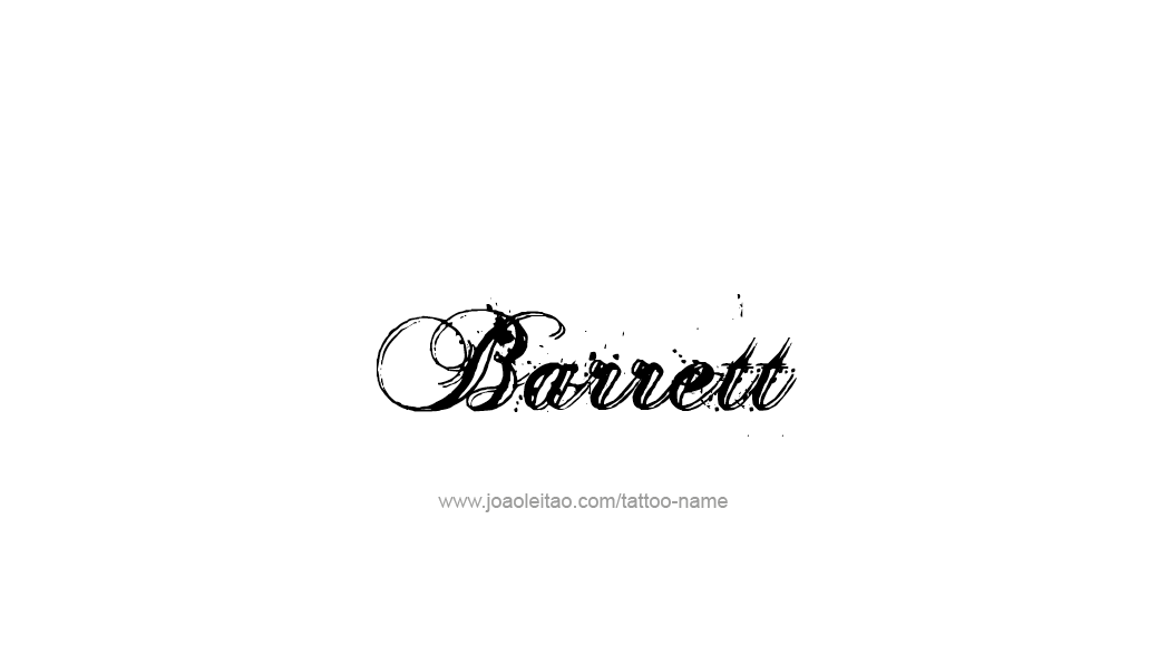 Tattoo Design  Name Barrett   