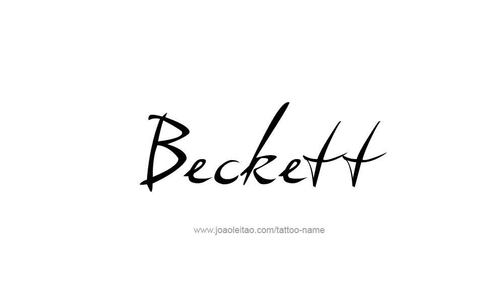 Tattoo Design  Name Beckett   