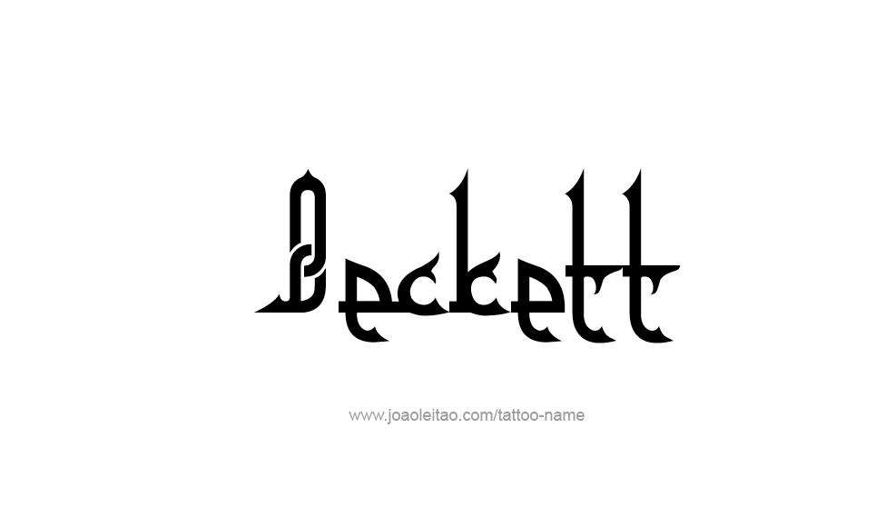 Tattoo Design  Name Beckett   