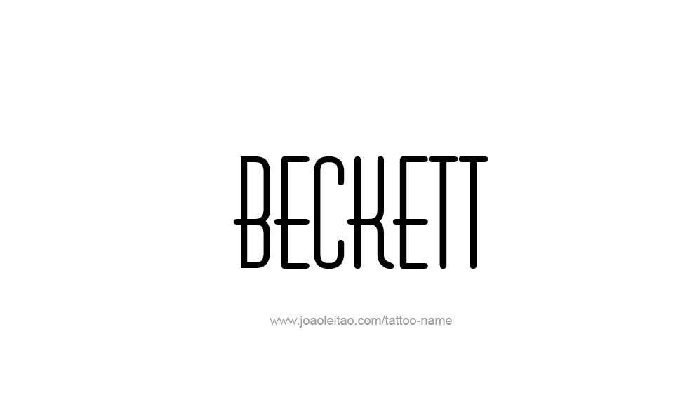 Tattoo Design  Name Beckett   