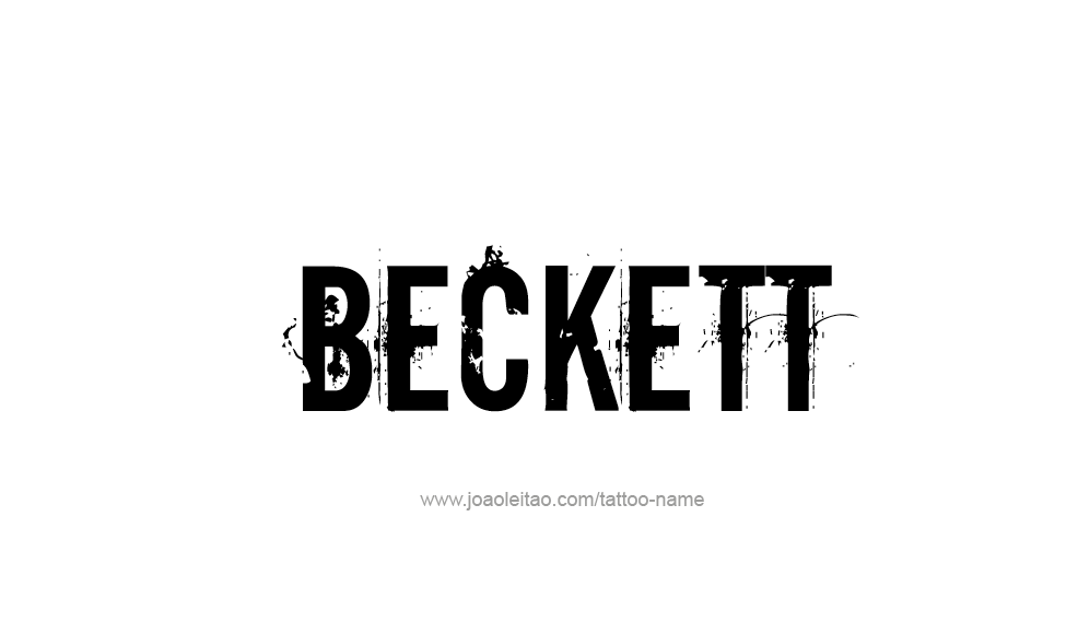 Tattoo Design  Name Beckett   