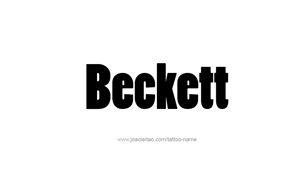 Tattoo Design  Name Beckett   