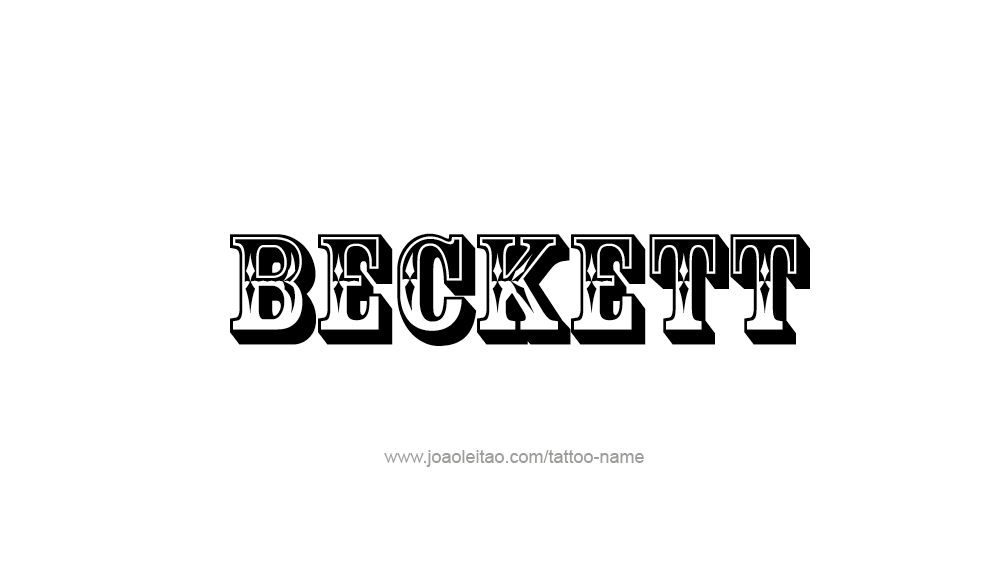 Tattoo Design  Name Beckett   