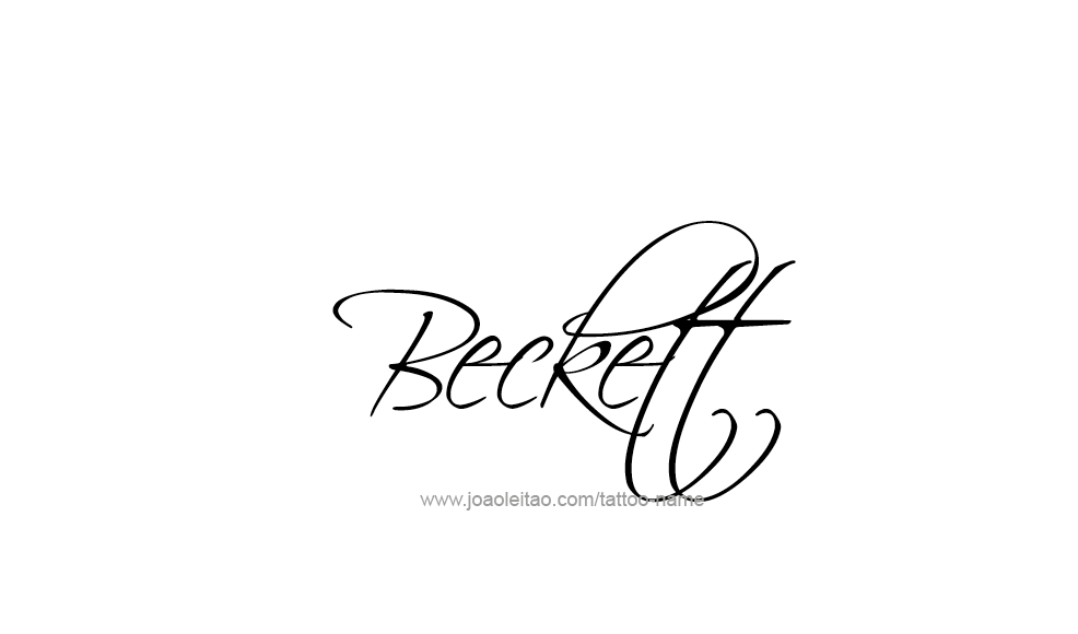 Tattoo Design  Name Beckett   