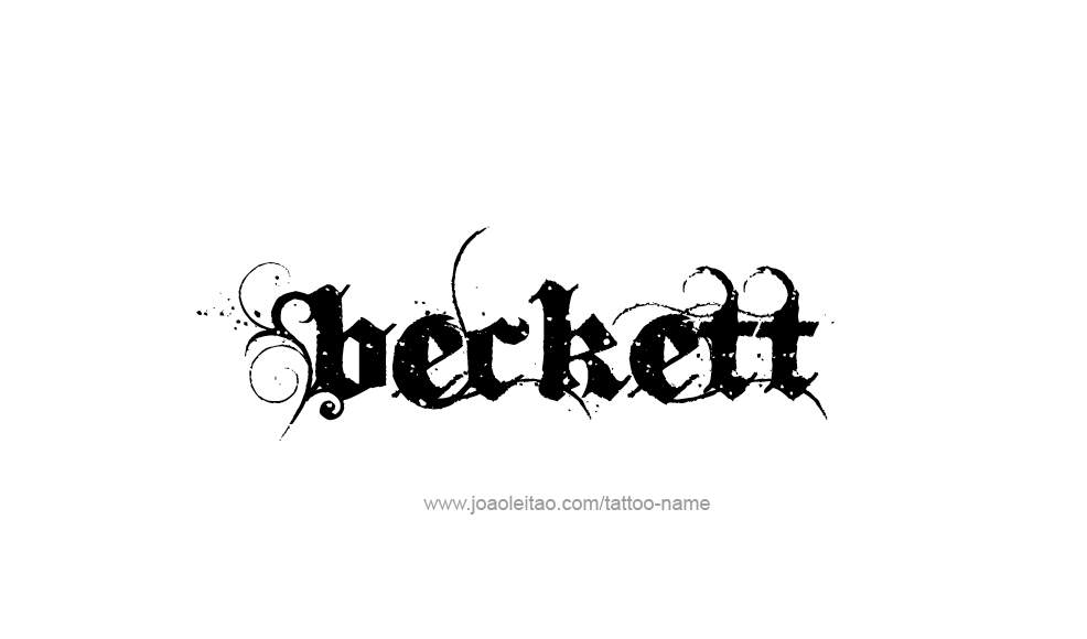 Tattoo Design  Name Beckett   