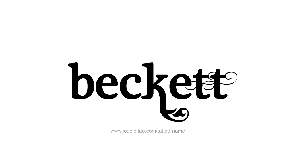 Tattoo Design  Name Beckett   