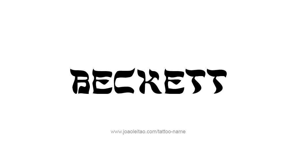 Tattoo Design  Name Beckett   