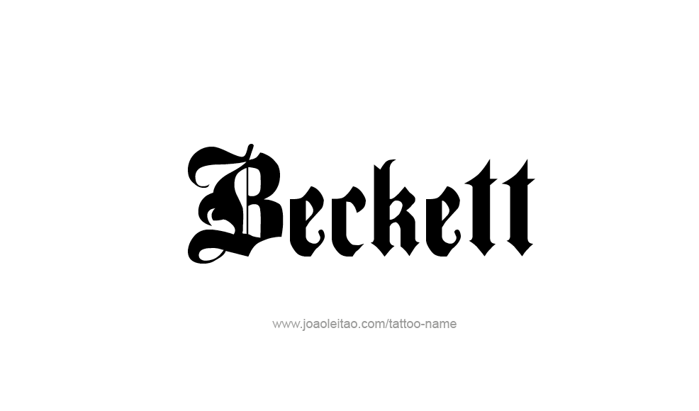 Tattoo Design  Name Beckett   