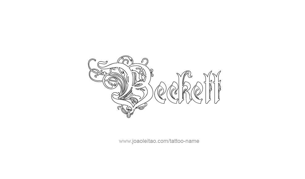 Tattoo Design  Name Beckett   