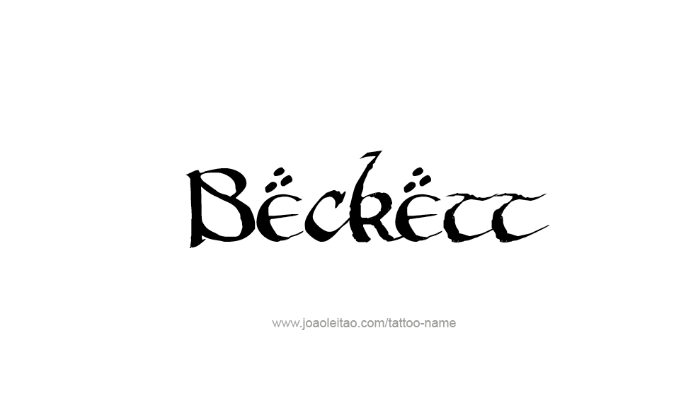 Tattoo Design  Name Beckett   